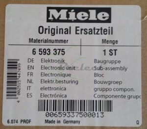 BLOC ELECTRONIQUE VARIATEUR EFU MIELE