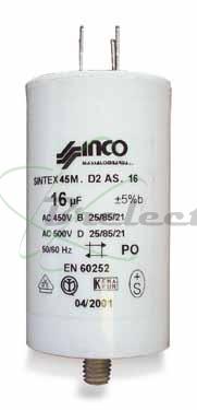CONDENSATEUR DEMARRAGE 16MF 450V