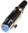 FICHE XLR FEMELLE 3 POLES LUTRONIC
