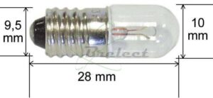AMPOULE - LAMPE A VIS 7V