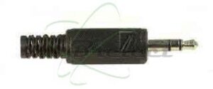 FICHE JACK MALE 3.5MM STEREO NOIRE