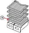 CLAYETTE PLASTIQUE REFRIGERATEUR DAEWOO
