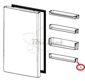BALCONNET BAS DE PORTE DE FRIGO DAEWOO