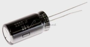 CONDENSATEUR 2200uF 25V CHIMIQUE RADIAL