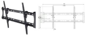 SUPPORT MURAL INCLINABLE POUR 40p a 85p
