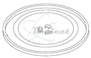 PLATEAU EN VERRE DAEWOO DIAMETRE 340 mm