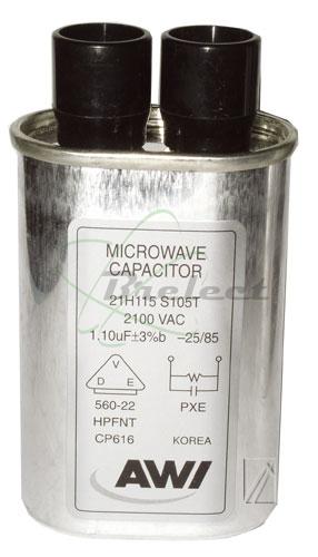 CONDENSATEUR 1.1MF 2100V CHIMIQUE CP616