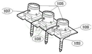 SUPPORT DE TUBE VERT LG