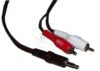 CABLE AUDIO Jack 3.5mm/2 X RCA 5 METRES