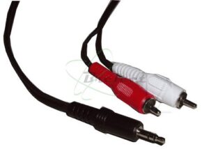 CABLE AUDIO Jack 3.5mm/2 X RCA 5 METRES