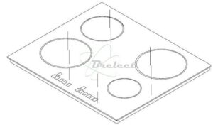 DESSUS EN VERRE - PLAQUE BRANDT