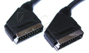 Cordon PERITEL Male/Male de 5M NOIR