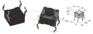 INTERRUPTEUR POUSSOIR. HAUTEUR 1.5MM