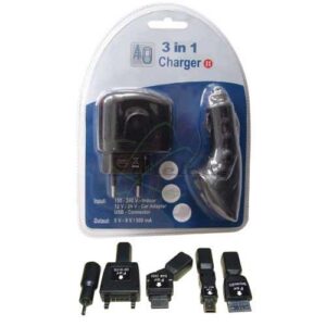 CHARGEUR TELEPHONE PORTABLE 3 EN 1
