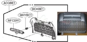 COUVERCLE FILTRE ARRIERE LG