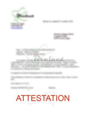 ATTESTATION DE NON REPARABILITE
