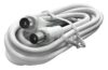 CORDON ANTENNE COAXIAL M/M 1.5 M BLANC